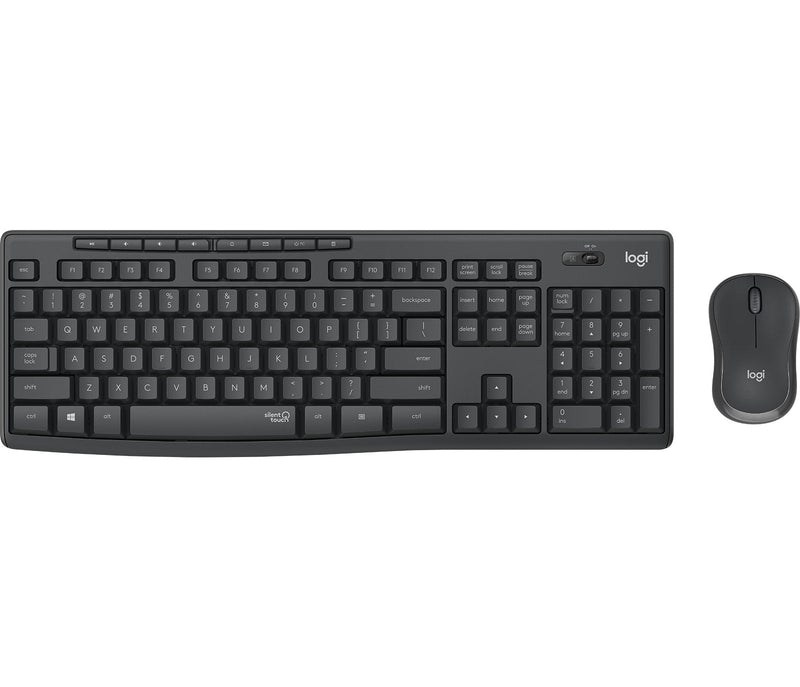 Logitech MK295 Silent Set de Teclado Y Inalámbrico Ratón 2.4GHZ Qwertz Checo Graphite