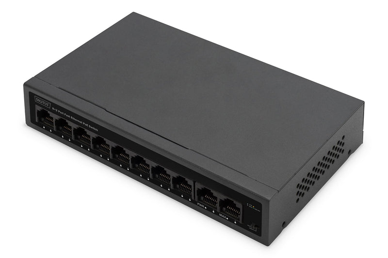 Digitus Switch 8 + 2PORT 10 100 30W Fe PoE Unmanaged