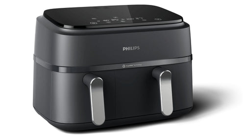 Philips Fryer 3000 Series NA351/00 Double 9 L Independiente 2750W Fryer Air Caliente Black Silver — image 1