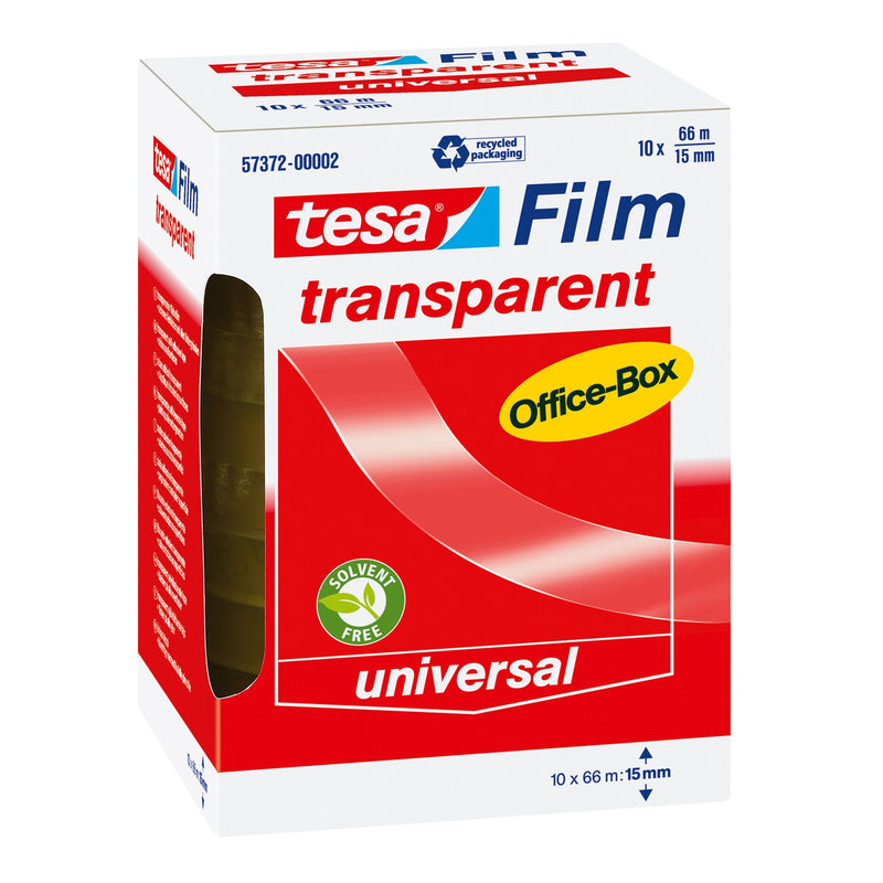 Tesa Tesafilm Transparent 10 Rolls 15MM, Case Office Tape Adhesiva