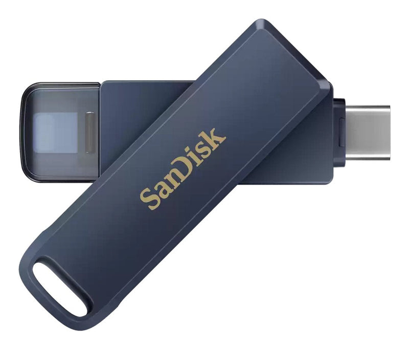 SanDisk Phone Drive Unit Flash USB 64GB USB-C / Lightning Cielo Metalizado