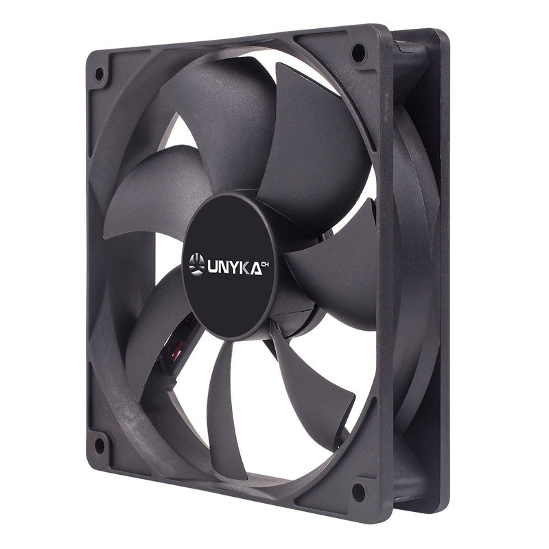 Unykach Fan 12CM Black Includes P4 With Control Temperatura