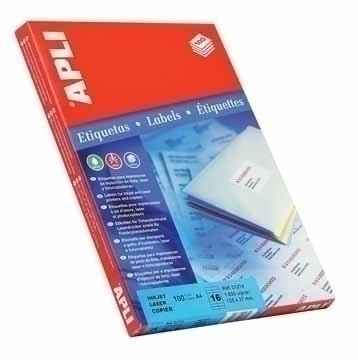 Apli Labels Adhesivas 210X148MM A5 Inkjet/Láser C/Rectos 1 X 200H White — image 1