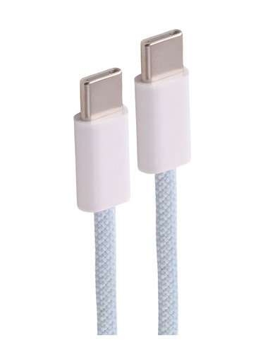 Shiverpeaks USB-C Cable Charging 2.0, 240W, Blue Textil, 1M