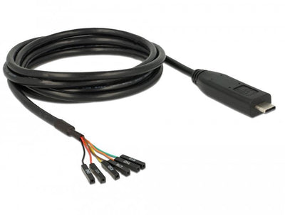 Delock 63946 Converter USB Type-c™ 2.0 Male To Lvttl 3.3V 6 Pin Header Female Separate 2.0M — image 1