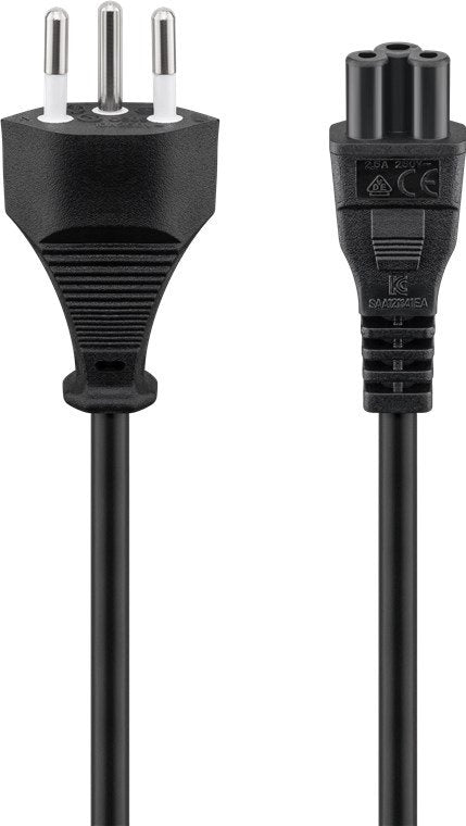 Goobay Cable Power Ch Type J C5 Black 1,8 Metres 93960