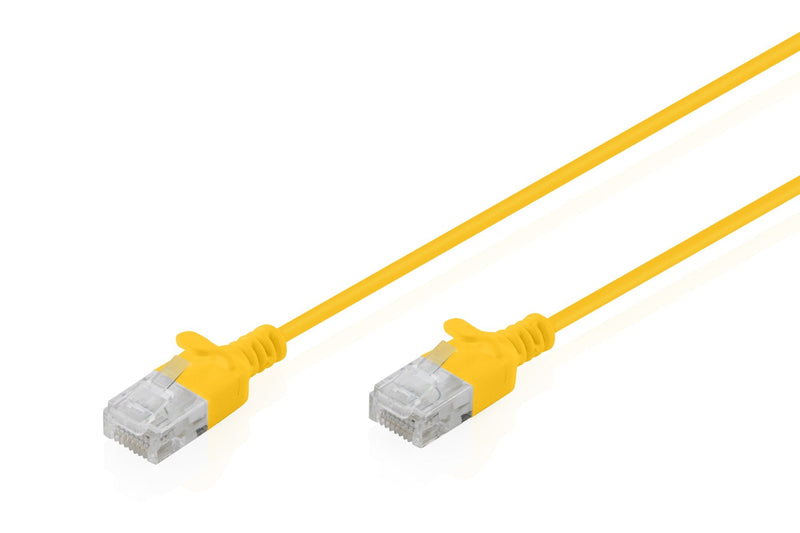 CAT.6 U-UTP Slim Network Cable, 1M, Yellow