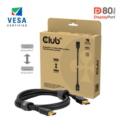 Cable CLUB3D CAC-1094 DisplayPort 2M Black — image 1