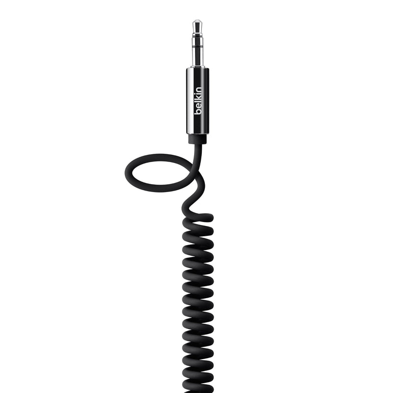 Belkin Mixit Coiled Cable Audio Mini-phone Stereo 3.5MM Male a Mini-phone Stereo 3.5MM Male 1.8M Black