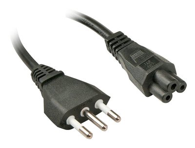 Lindy Cable 2M, CEI23-16-VII - IEC 320 C5 Black C5 — image 1