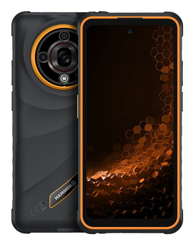 Hammer Smartphone Rugerizado Iron 6 5G 8GB 256GB 6.56 Black Orange — image 1