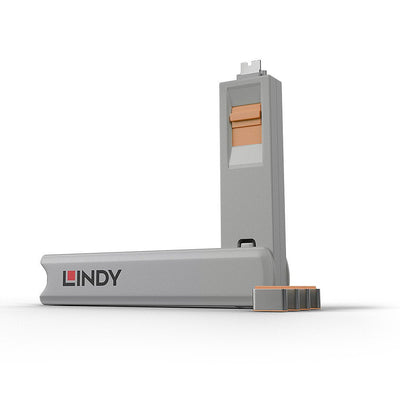 Lindy 40428 Bloqueador Port Key Bloqueador Port USB Type-c Grey Orange 4 Pieces — image 1