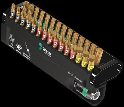 Wera Set Of Puntas Bit-check 30 Diamond 1 With Revestimiento Diamante, With Stand Plastic — image 1