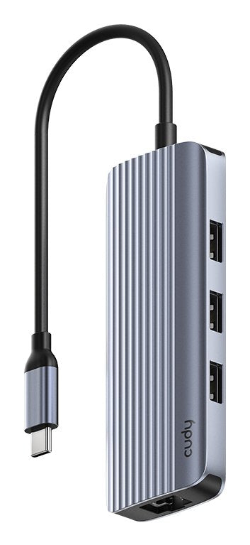 Hub Cudy 6-IN-1 USB-C With GbE & 4K60HZ HDMI