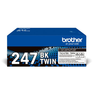 Brother Pack 2 Toner TN-247BK Black Long Life TN247BKTWIN — image 1