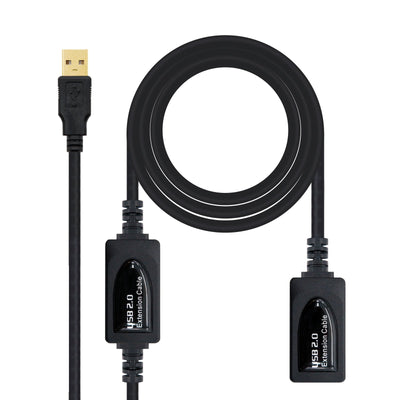 Nanocable Cable Prolongador With Amplifier USB-A 2.0 Male a USB-A Female 15M — image 1