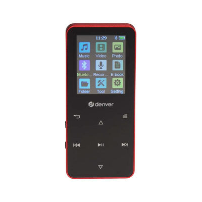 Denver MP-1830R Red Reproductor Multimedia MP4 With Bluetooth And Screen IPS 1,8 — image 1