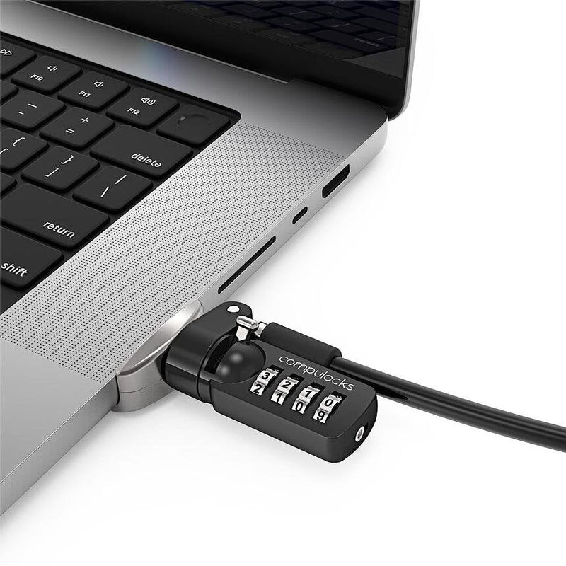 Compulocks Ledge Lock Adapter For Macbook Pro 16 M1 M2 & M3 With Combination Cable Lock Adapter Bloqueo Slot S