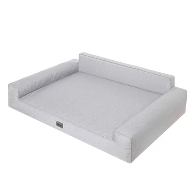 Mano Dog Bed with Removable Cover – Grey, L