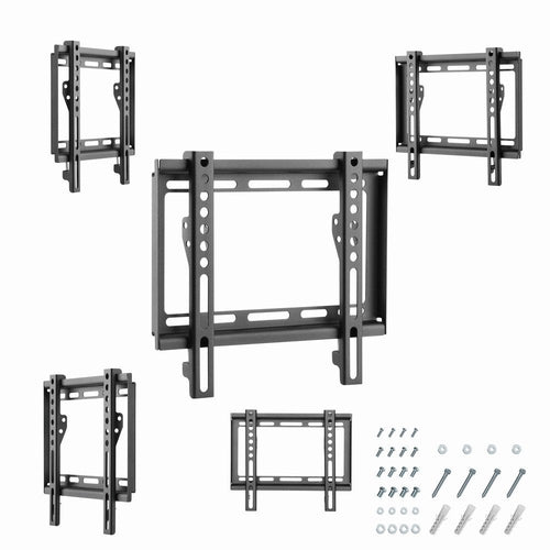 Gembird WM-42F-04 Stand TV 106,7CM (23-42) Black — image 1