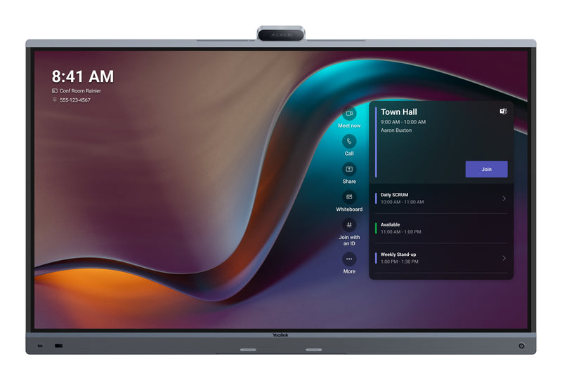 Yealink Meeting Board 65 PRO-A02, Screen Pública Black Ultrahd/4K, Screen Touchscreen Webcam, Microphone 12036