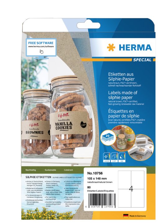 Herma Labels Silphie A4 20 Hojas 105X148