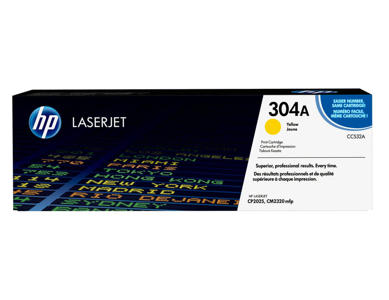HP Genuine Toner 304A Yellow CC532A