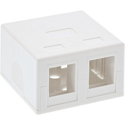 Inline Box Of Assembly Surface Keystone 2x RJ45, White — image 1