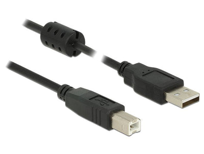 Delock 84894 USB Cable 2.0 Tipo-a Male USB 2.0 Tipo-b Male 0,5M Black — image 1
