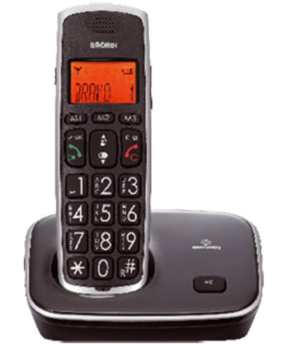 Brondi Phone Cordless Bravo Gold 2 Nero