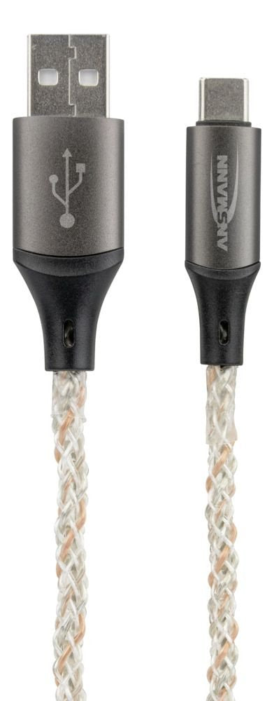 Ansmann USB-A / USB-C Cable With LED Lighting 100CM 1700-0158 — image 1