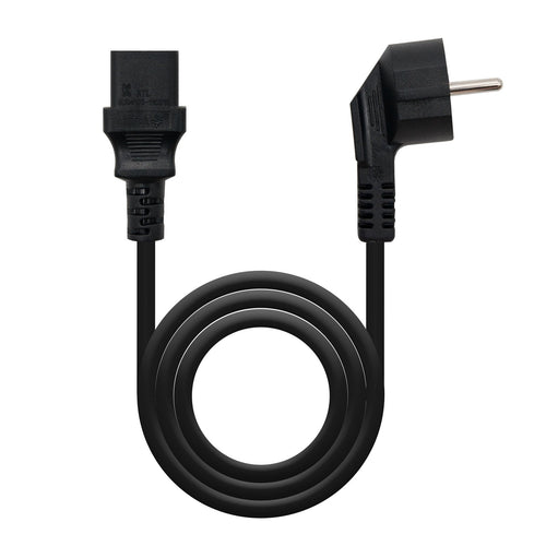 Nanocable Cable Power CPU - Shucko CEE7 Male a C-13 Female 1.50M - Black — image 1