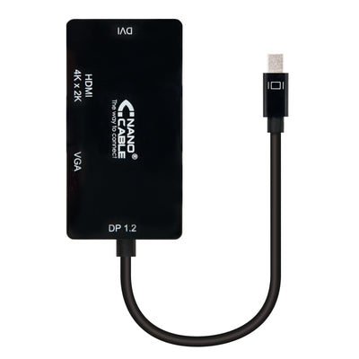 Converter Mini DP a VGA/DVI/HDMI 3EN1 Black 15CM — image 1
