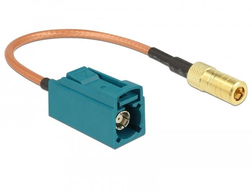 Delock Cable Antenna Fakra Z Connector Female Smb Connector Female RG-316 15CM — image 1