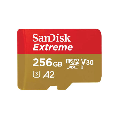 SanDisk Extreme Memory Card Flash 256GB A2 / Video Class V30 / Uhs-i U3 / CLASS10 Microsdxc Uhs-i — image 1