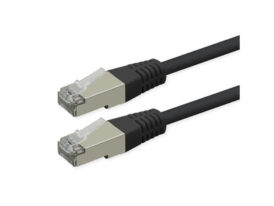 Roline Kab Network Cable CAT.6 Class And PoE S FTP Pimf Black 0,3M — image 1