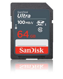 SanDisk Ultra 64GB Sdxc Mem Card 100MB/S — image 1