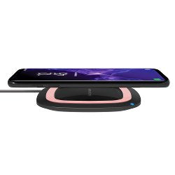 Realpower FREECHARGER-10 Black/Pink Estación Charging Wireless Qi — image 1