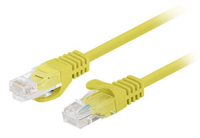 Lanberg Network Cable CAT.6 UTP 0.25M Yellow 10-PACK — image 1
