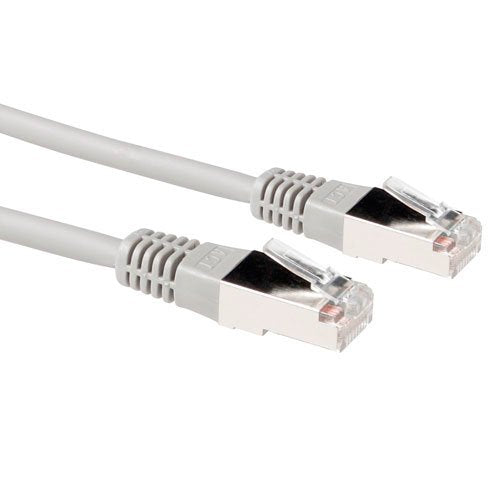 Grey 20 Meter Lszh F UTP CAT.5E Patch Cable With RJ45 Connectors
