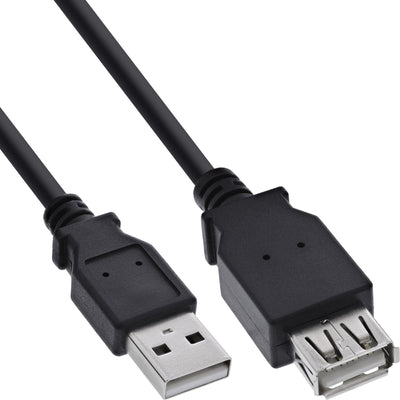 Inline Cable Extensión USB 2.0 Type a Male a Female Black 1,8M — image 1