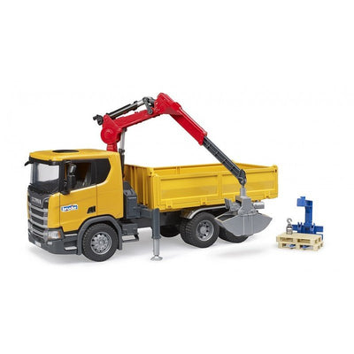 Bruder Scania Super 560R Camión Obra With Grúa And 2 Palés, Model Vehículo 3551 — image 1