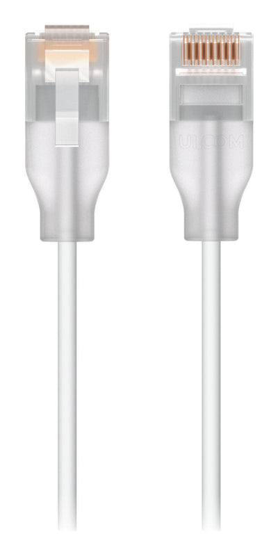 Ubiquiti UACC-CABLE-PATCH-EL-0.15M-W-24 Network Cable Translúcido, White 0,15M CAT.6 — image 1