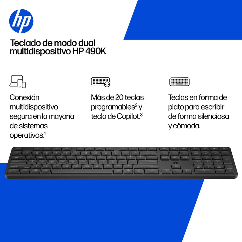 Wireless Keyboard 490K Multi-device Dual Mode - BD5F4AAABB