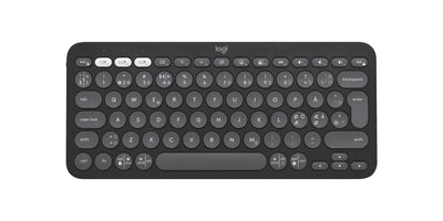 Logitech Keyboard Danés/Finés/Noruego/Sueco Pebble Keys 2 K380S Wireless Bluetooth Le QWERTY Nórdico Graphite — image 1