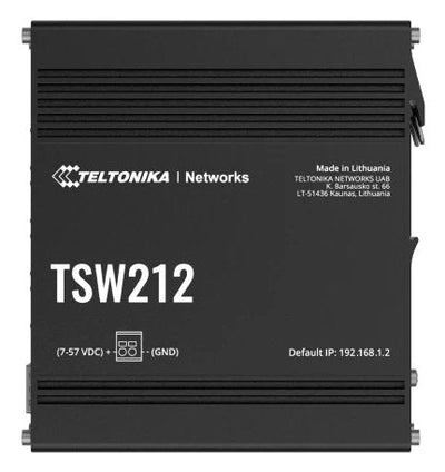 Teltonika TSW212, Switch Black Switch Ethernet Gestionado TSW212000000 — image 1