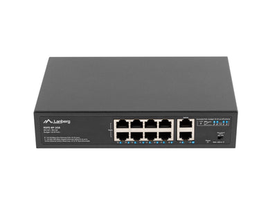 Lanberg PoE + Switch Rack 10/19 RSFE-8P-2GE-120 — image 1