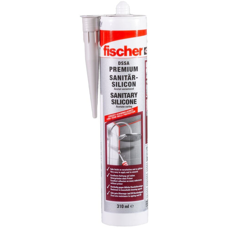 Fischer Silicone Sanitaria Dssa Sag 310ML Grey Sanitario, Sellante 512209