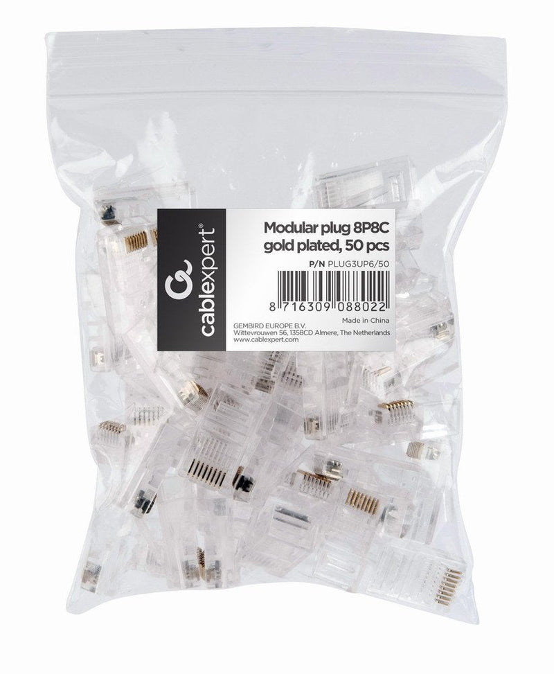 Gembird Connector RJ45 CAT.5 50UDS PLUG3UP6/50