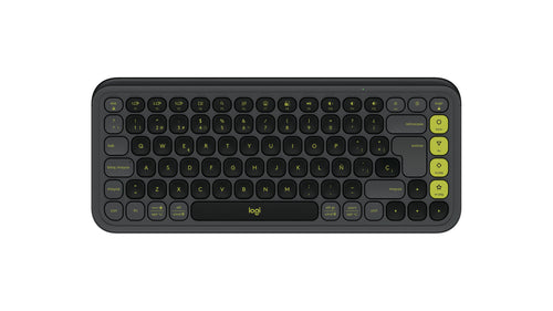 Logitech Keyboard Spanish Pop Icon Keys Wireless Graphite Green — image 1